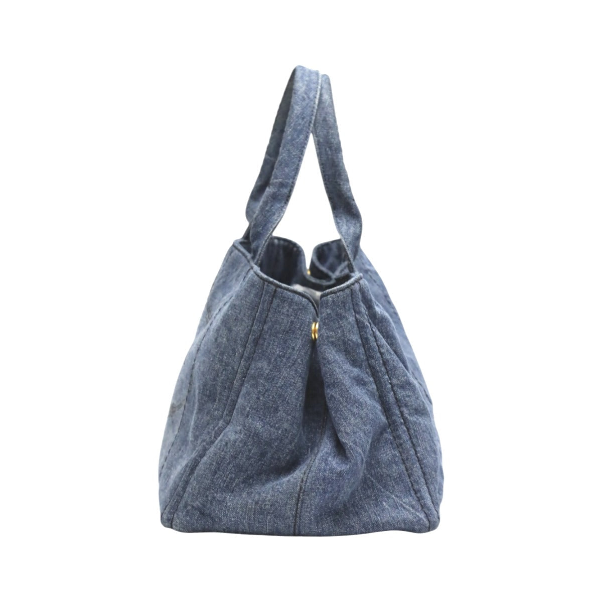 PRADA Tote Bag 1BG439 denim blue Tote Bag Canapa Women