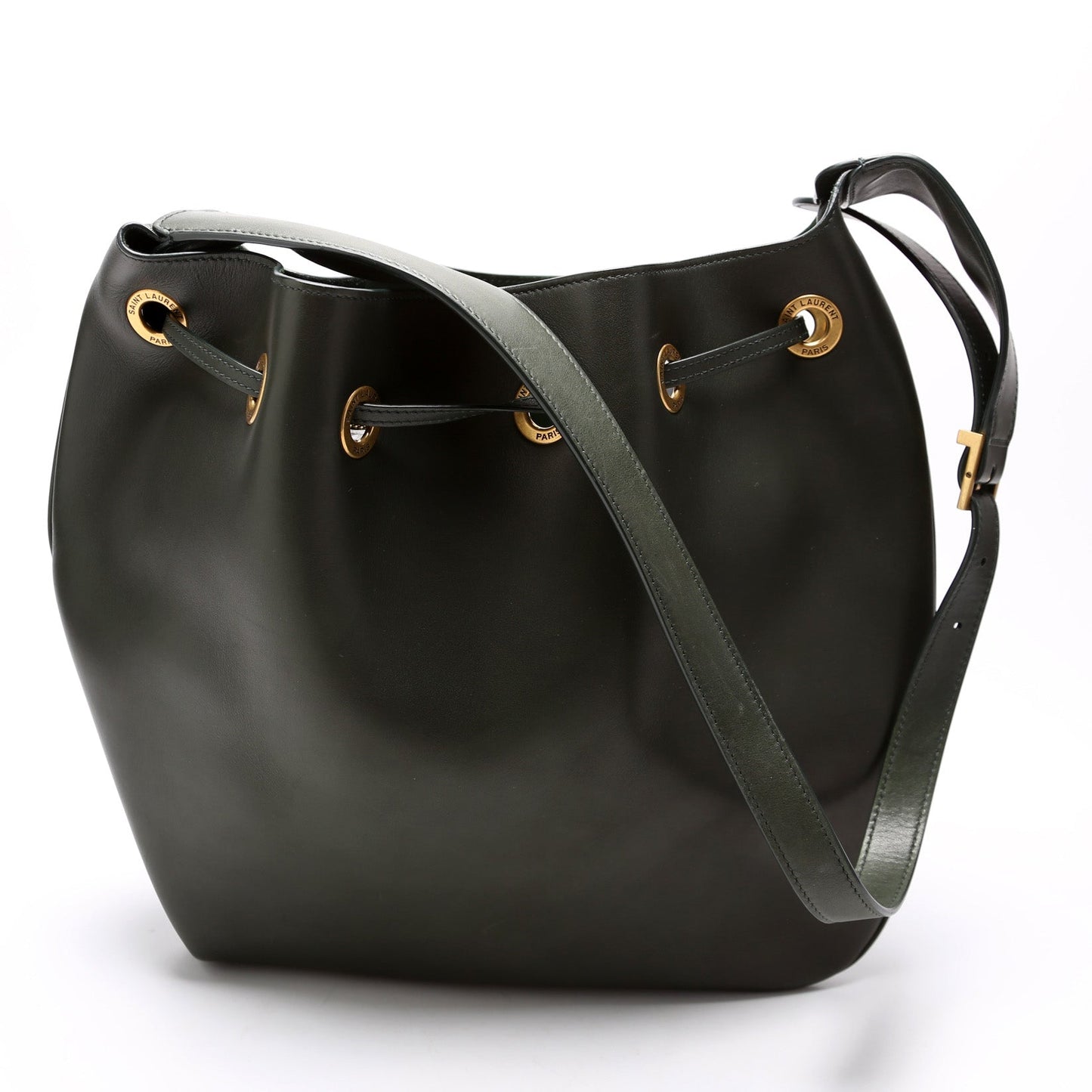 Saint Laurent Paris VII Medium Flat Hobo Calfskin Bag