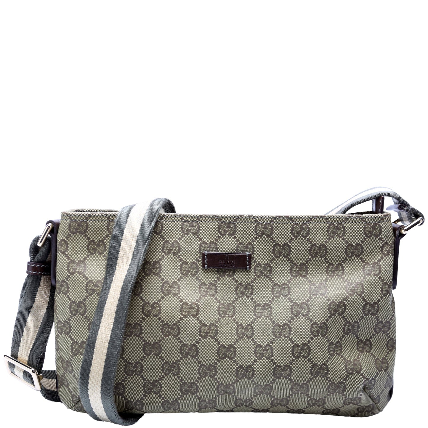 Gucci 189748 Shelly Web Shoulder Bag