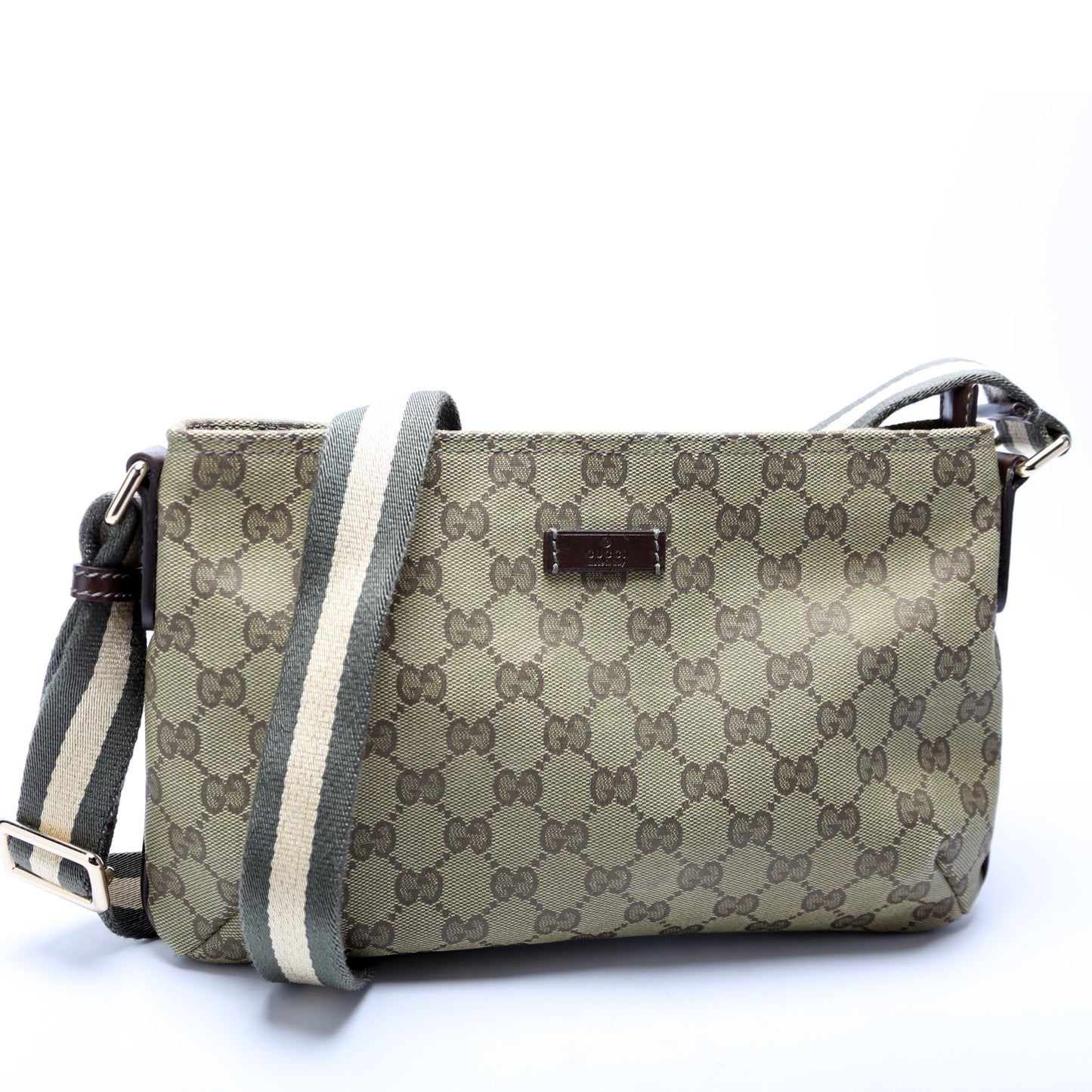 Gucci 189748 Shelly Web Shoulder Bag