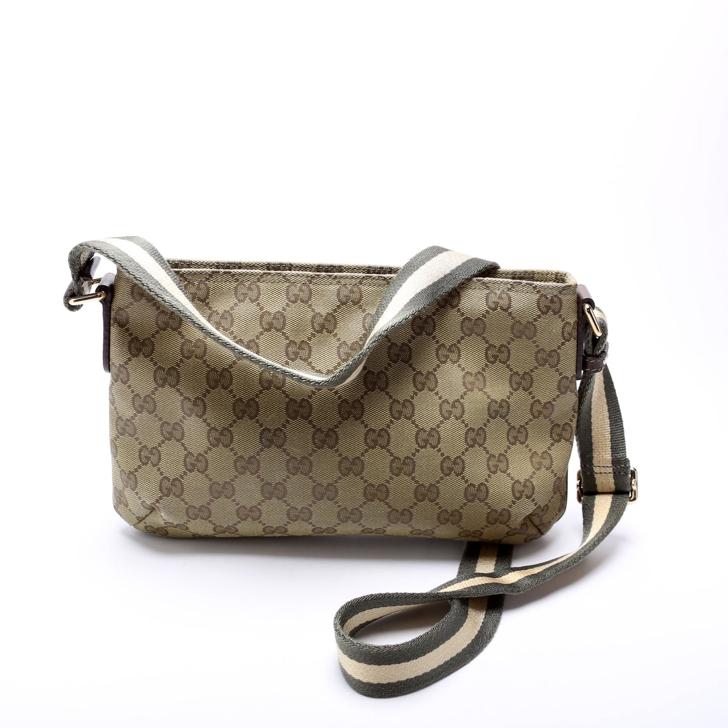 Gucci 189748 Shelly Web Shoulder Bag