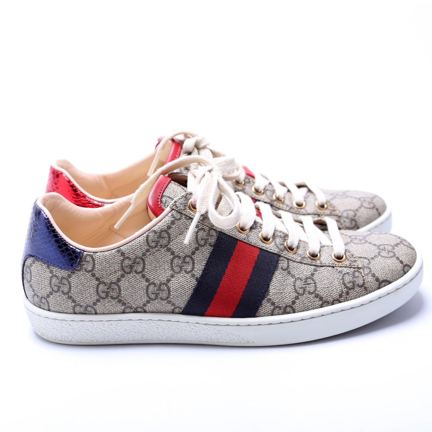 Gucci Ace Web GG Supreme Sneakers Size .