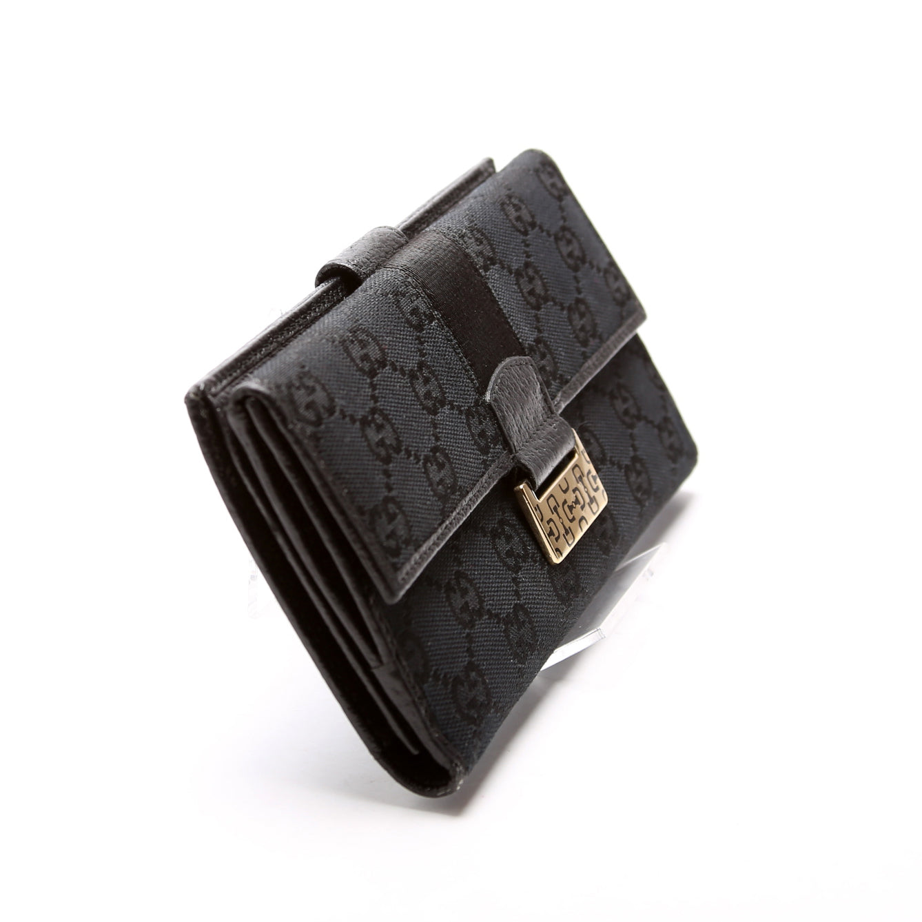 Gucci  GG Canvas Horsebit Continental Wallet