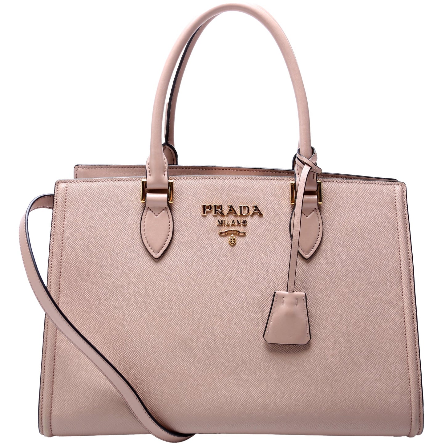 Prada Saffiano Lux Large Satchel Bag
