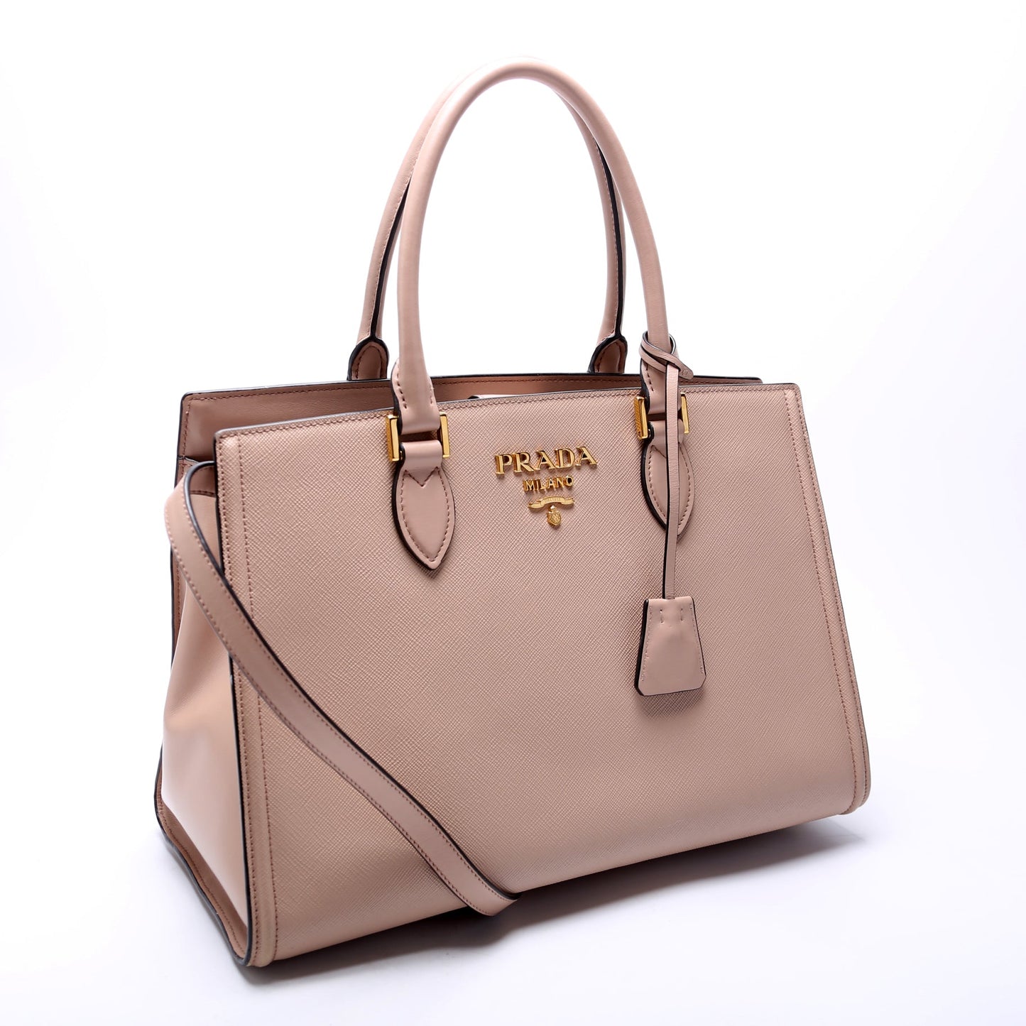 Prada Saffiano Lux Large Satchel Bag