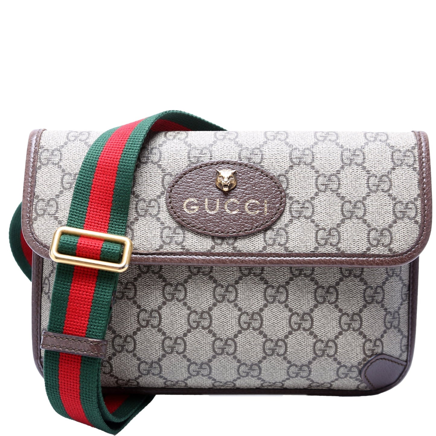Gucci 493930 GG Supreme Web Belt Bag