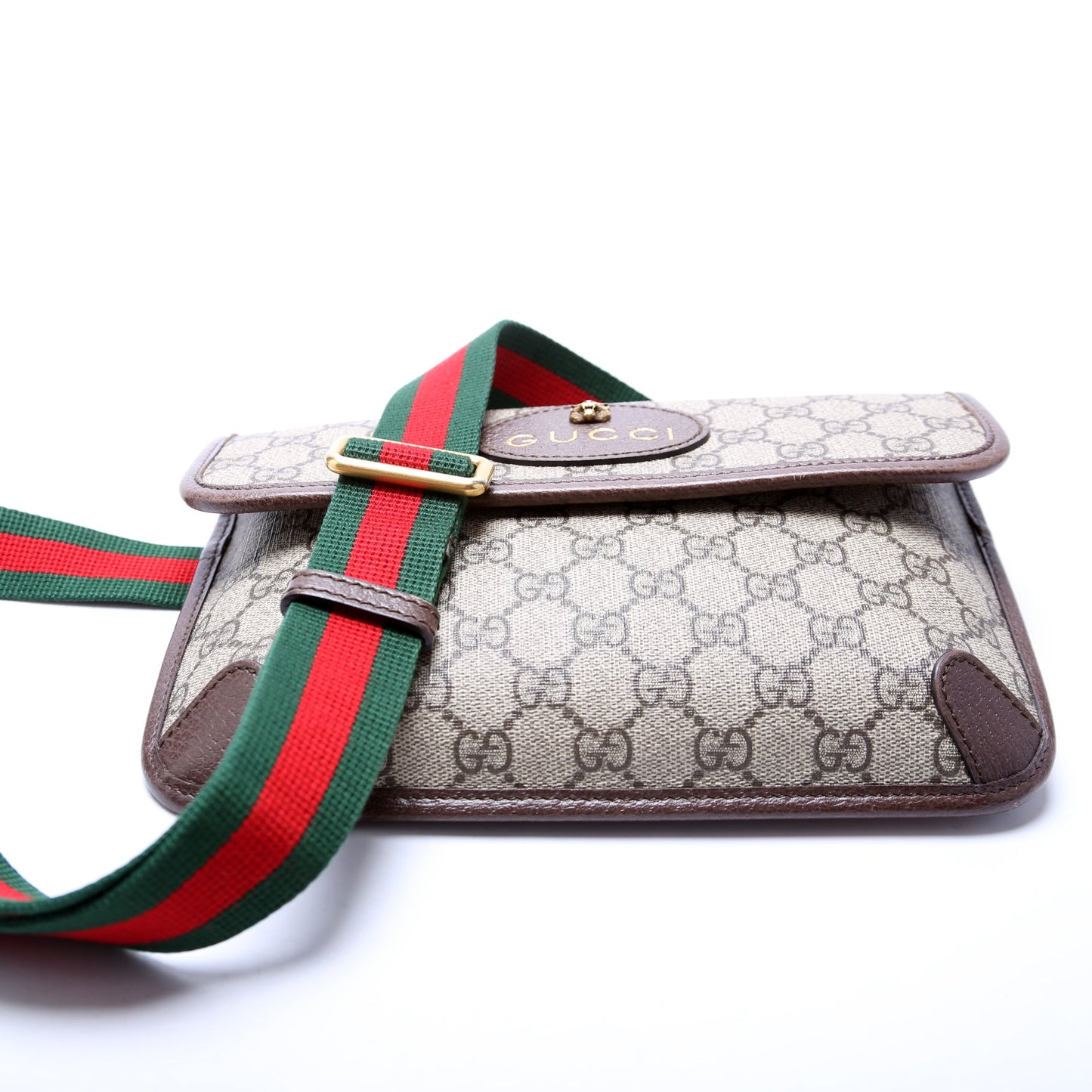 Gucci 493930 GG Supreme Web Belt Bag