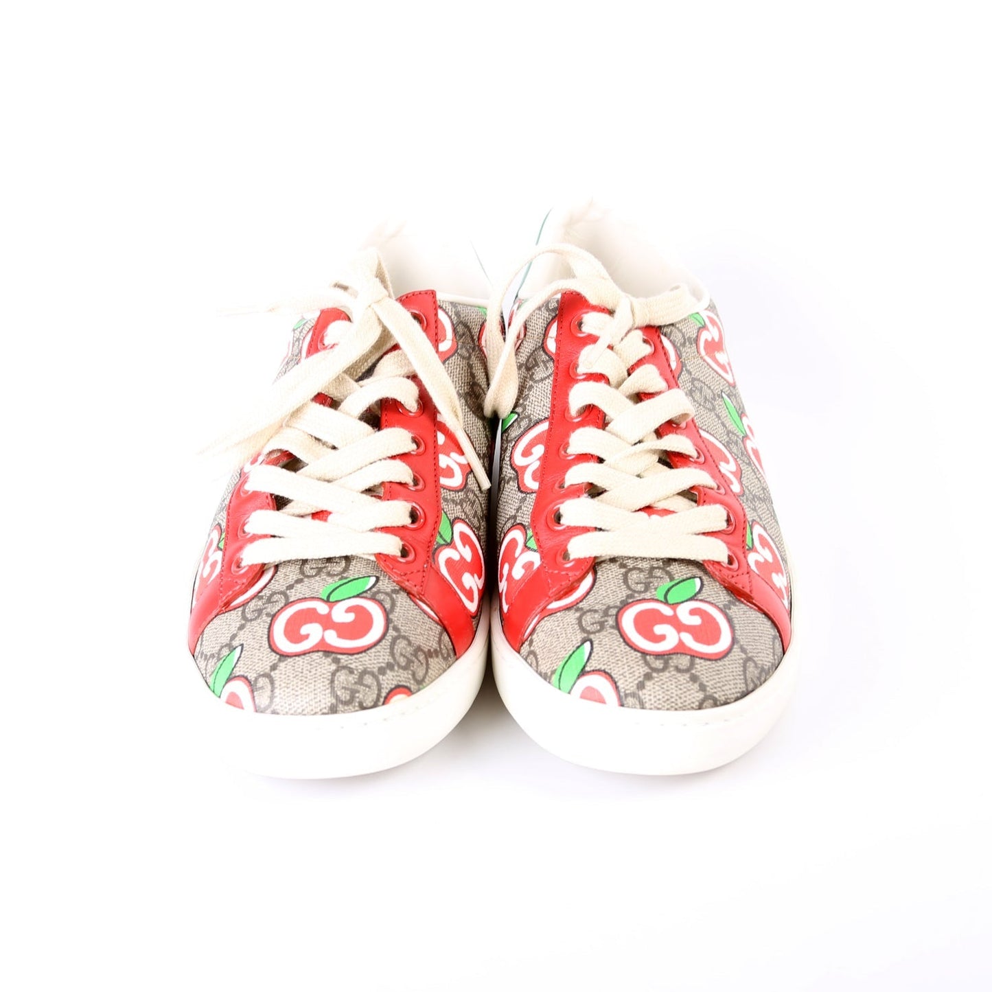 Gucci Ace GG Supreme Apple Valentine's Day Sneakers Size