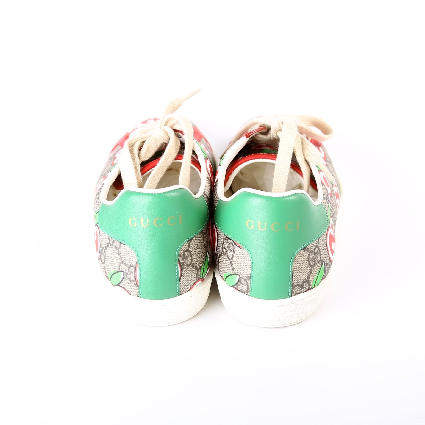 Gucci Ace GG Supreme Apple Valentine's Day Sneakers Size