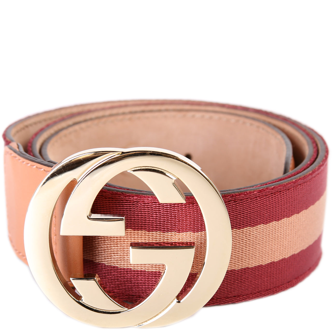 Gucci  Interlocking GG Web Canvas Belt Size /