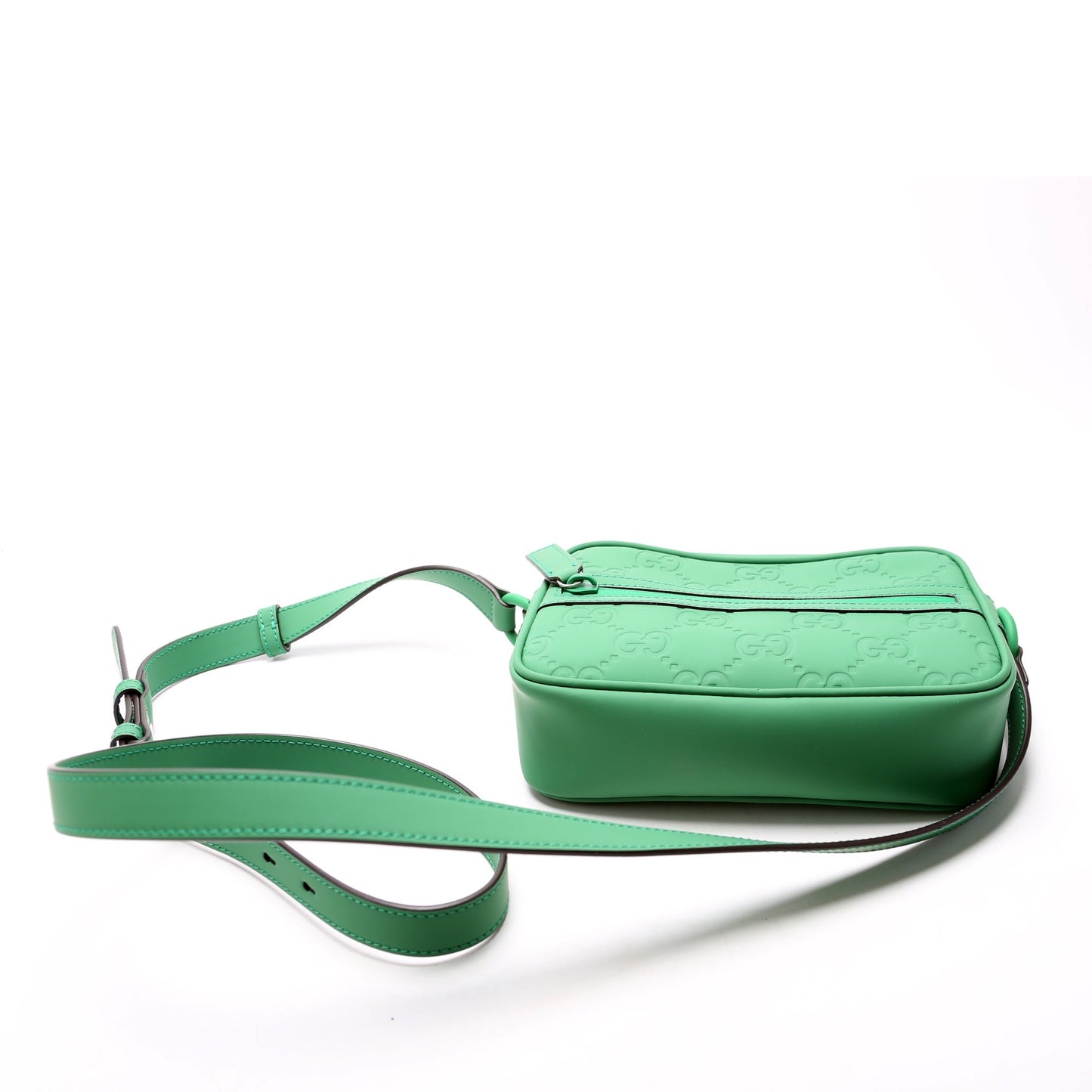 Gucci  GG Rubber Effect Leather Small Crossbody