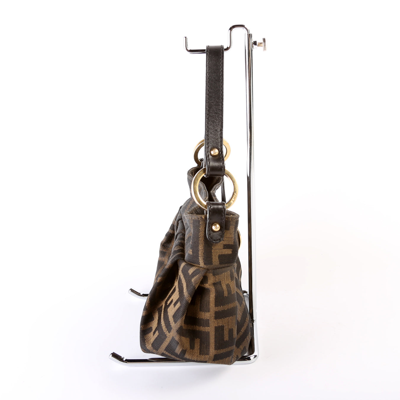 Fendi Zucca Canvas Mini Chef Hobo Bag