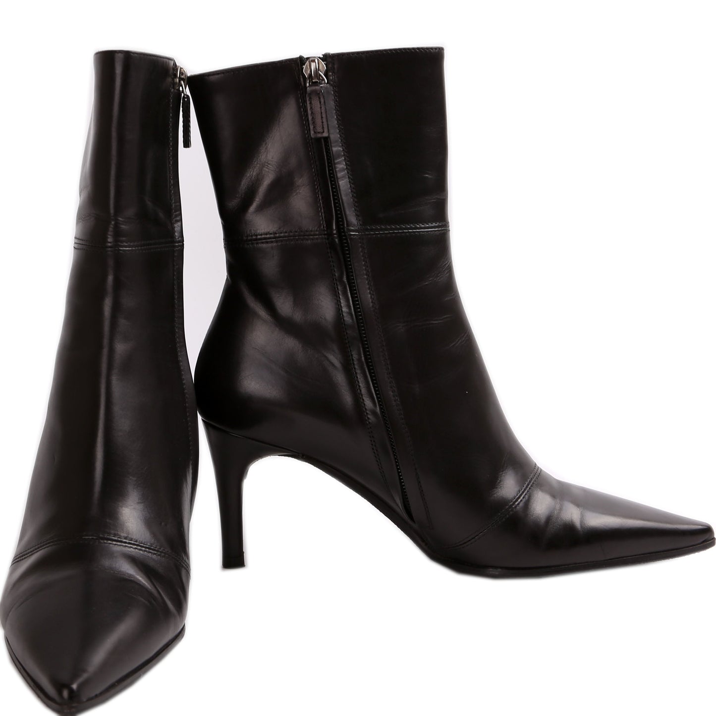 Gucci Leather Pointed Toe Boots Size .