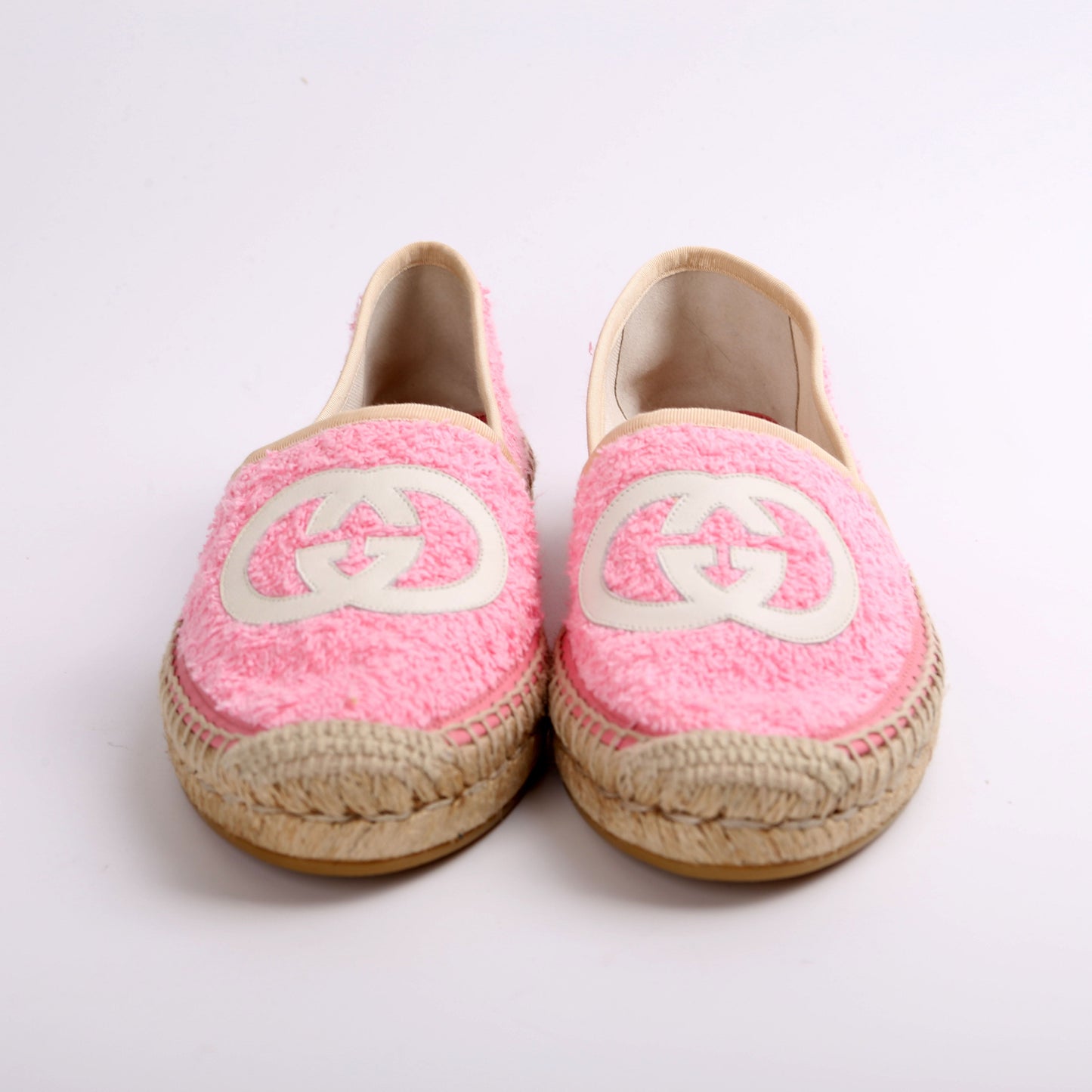 Gucci Interlocking Terry Cloth Espadrilles Size