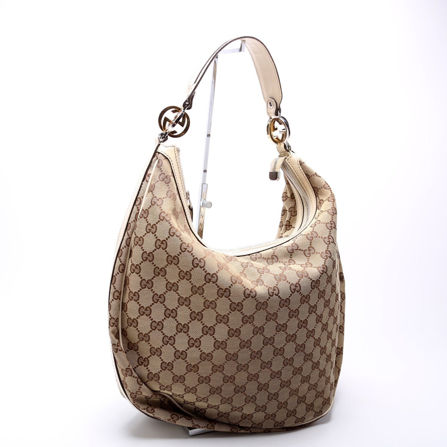 Gucci GG Canvas Twins Hobo Large 232945 Bag
