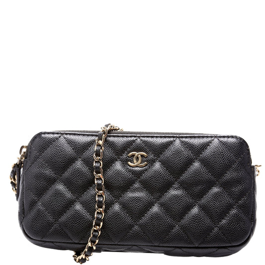 Chanel WOC CC Double Zip Bag