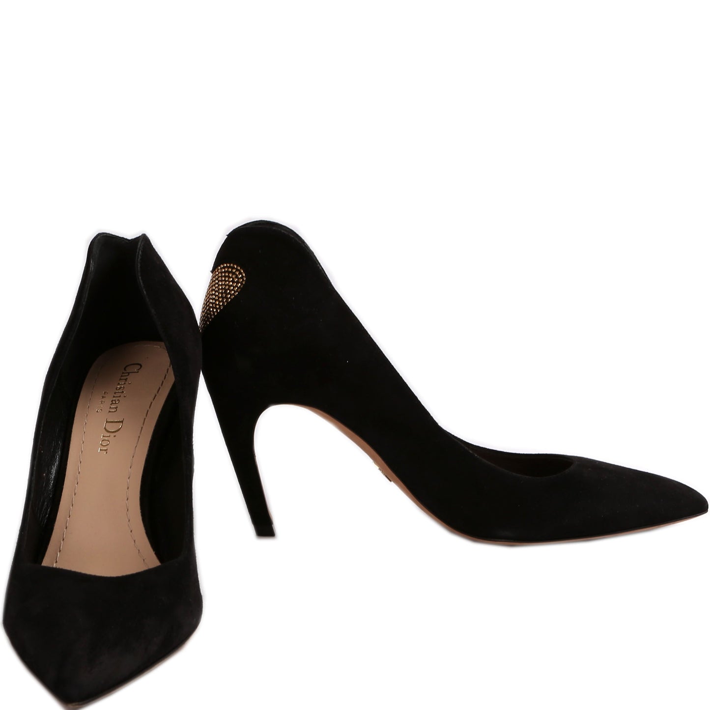 Dioramour Gold Heart Pumps Size 38.5