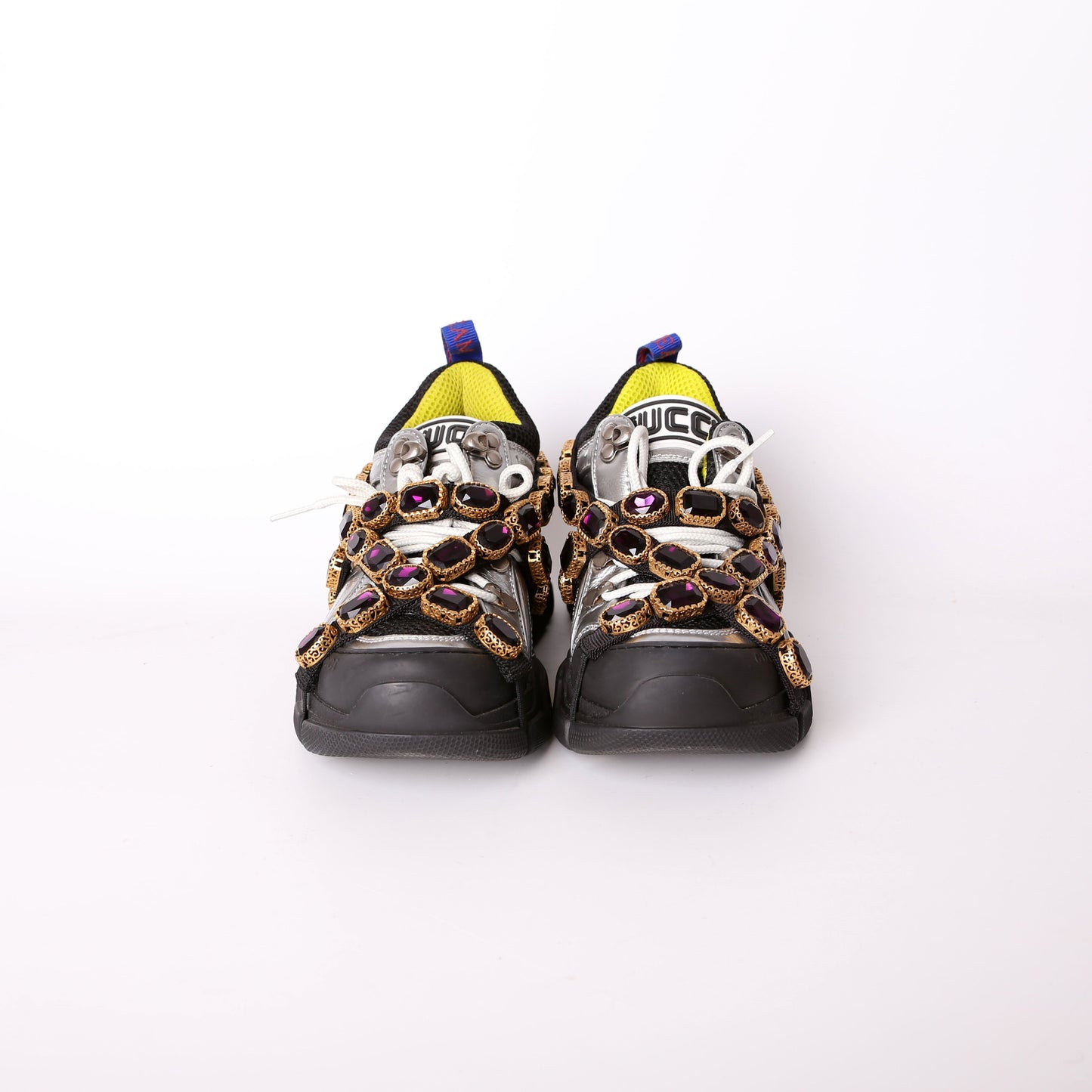 Gucci Flashtrek Jeweled Sneakers Size .