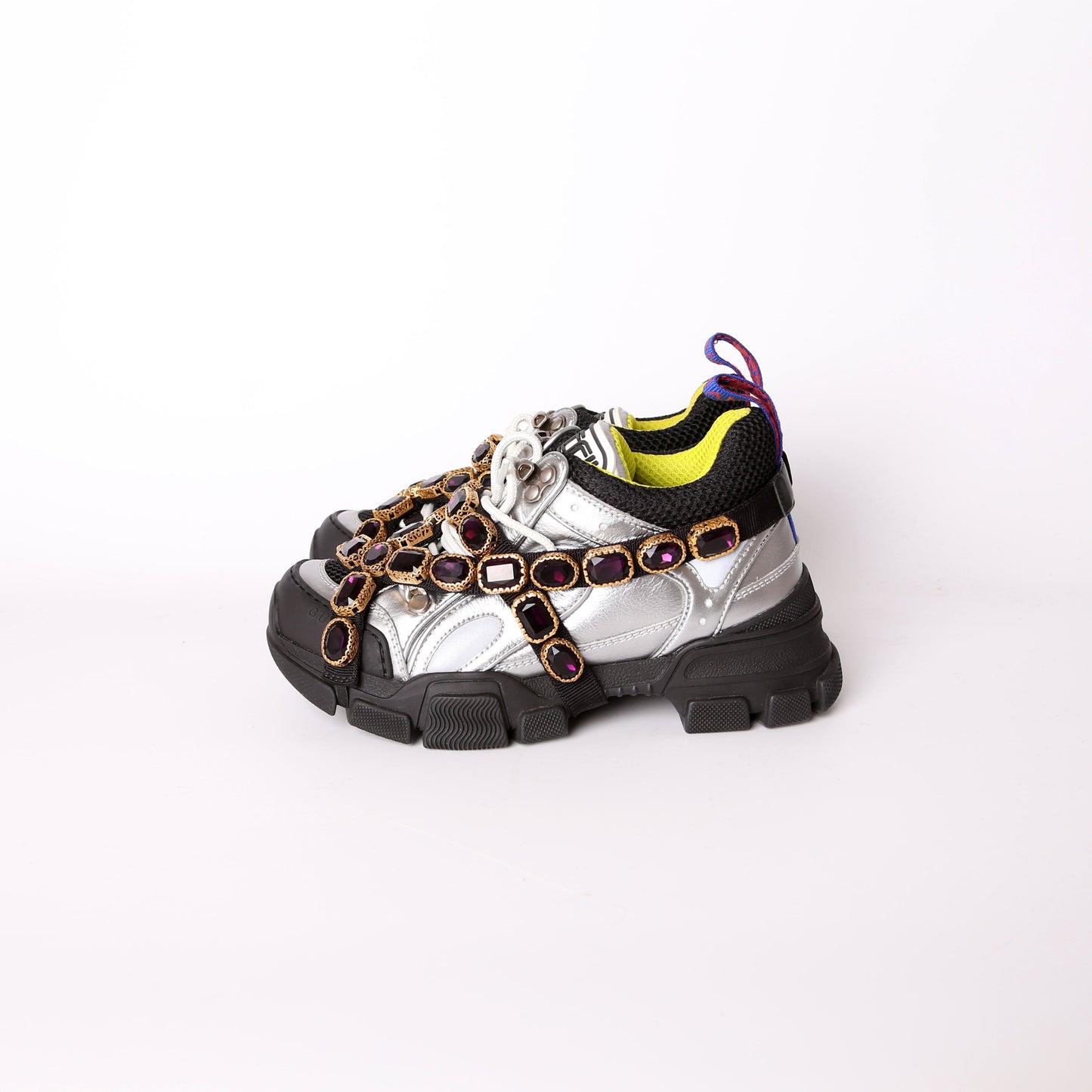Gucci Flashtrek Jeweled Sneakers Size .