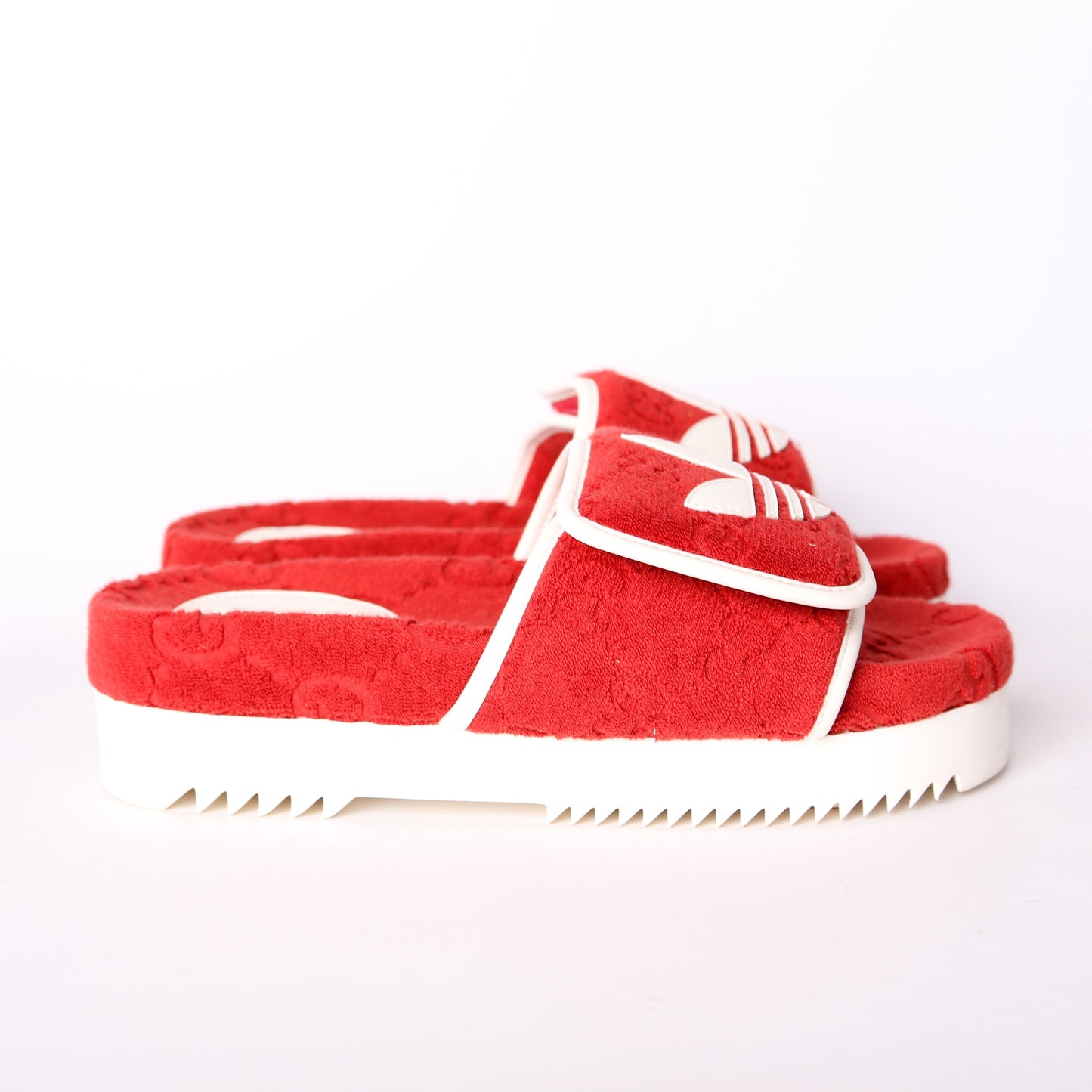 Gucci X Adidas GG Terry Slides Size
