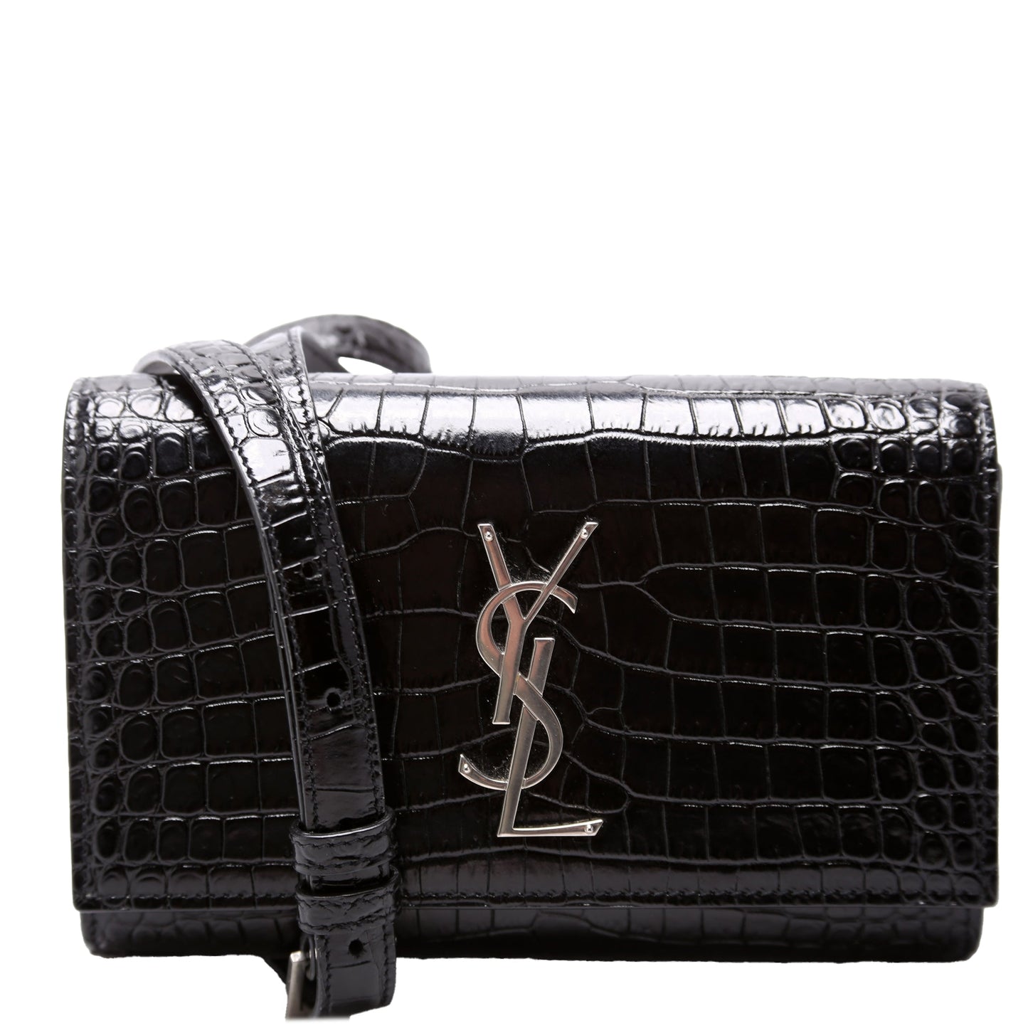Saint Laurent Kate Belt Croc Embossed 534395 Bag