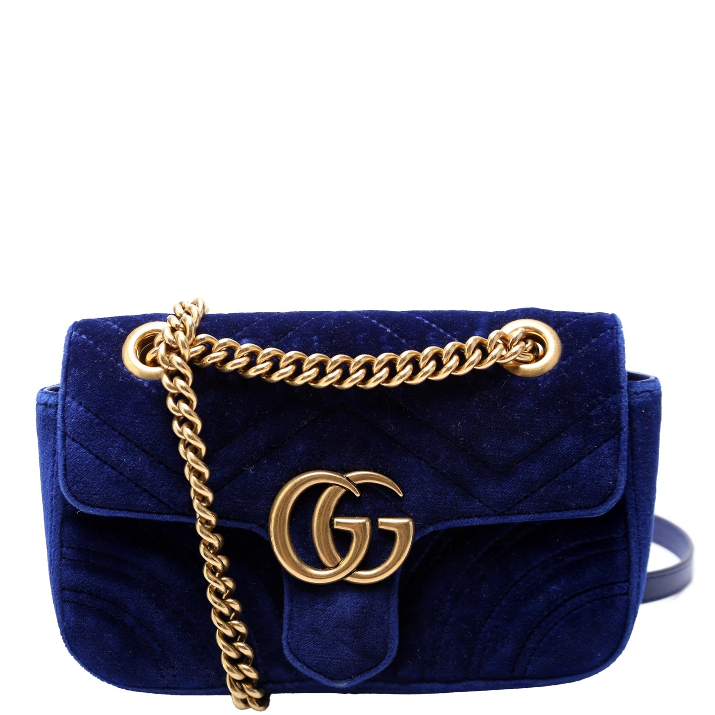 Gucci  Marmont Shoulder Mini Velvet Flap