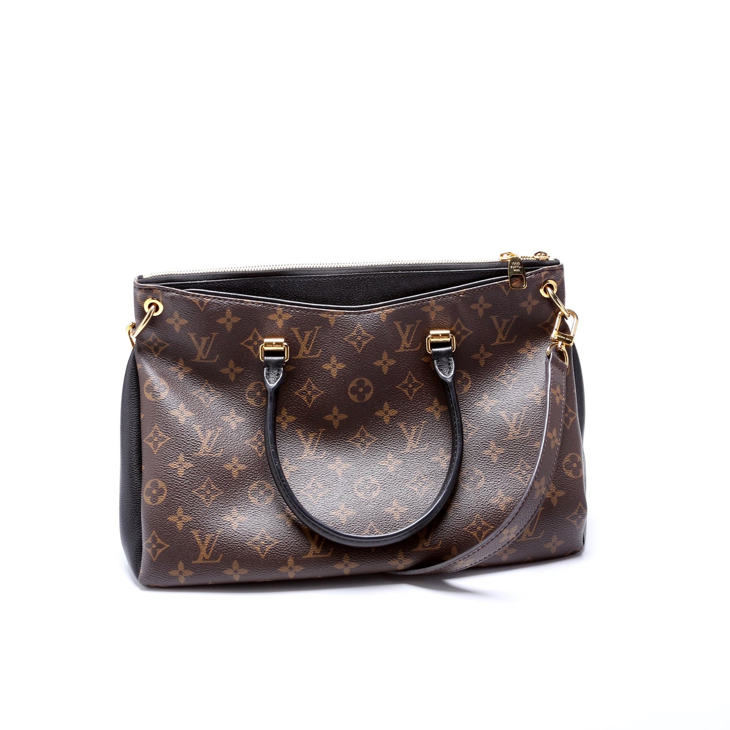 Louis Vuitton Pallas Tote Monogram Leather Side
