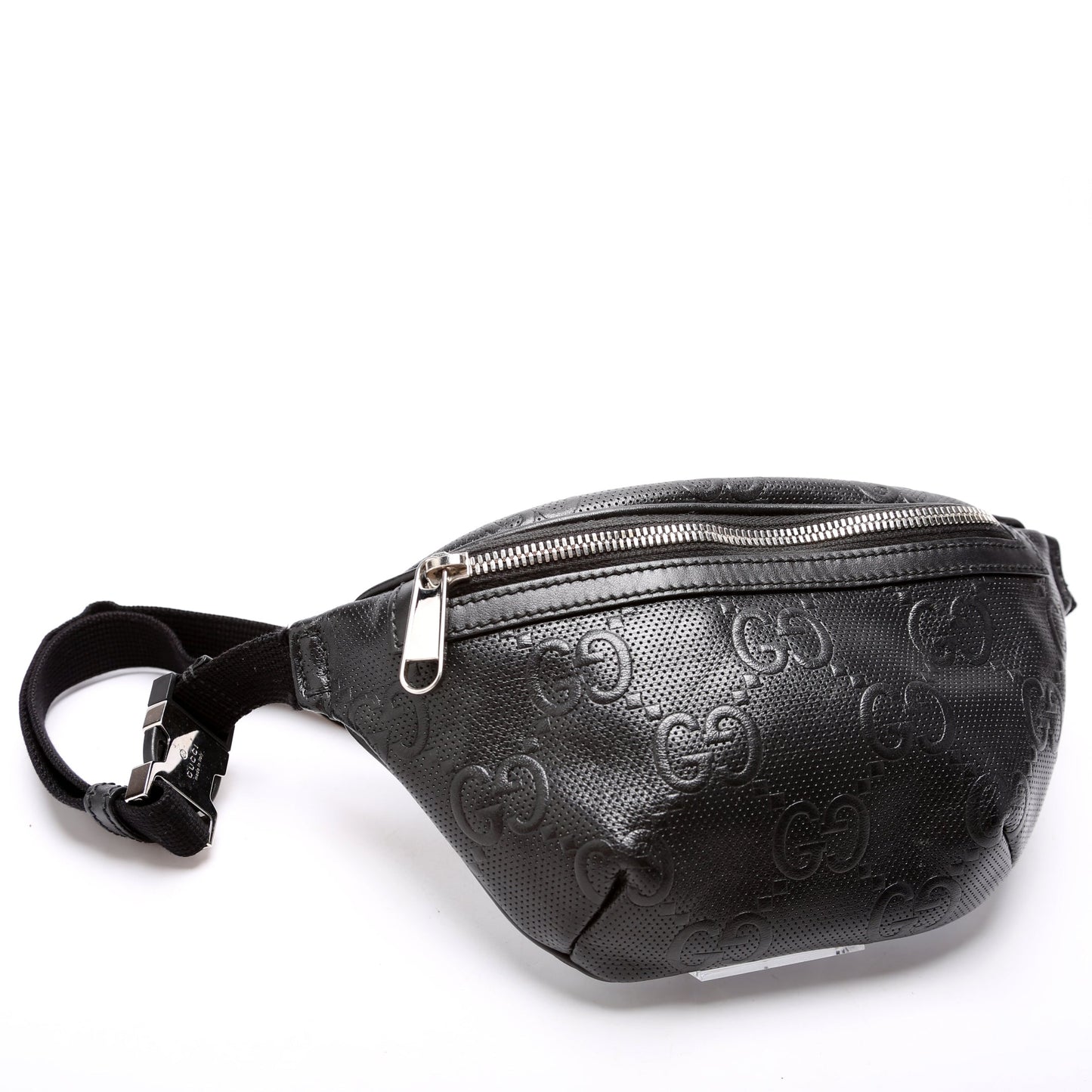 Gucci GG Embossed Belt 658582 Black Bag