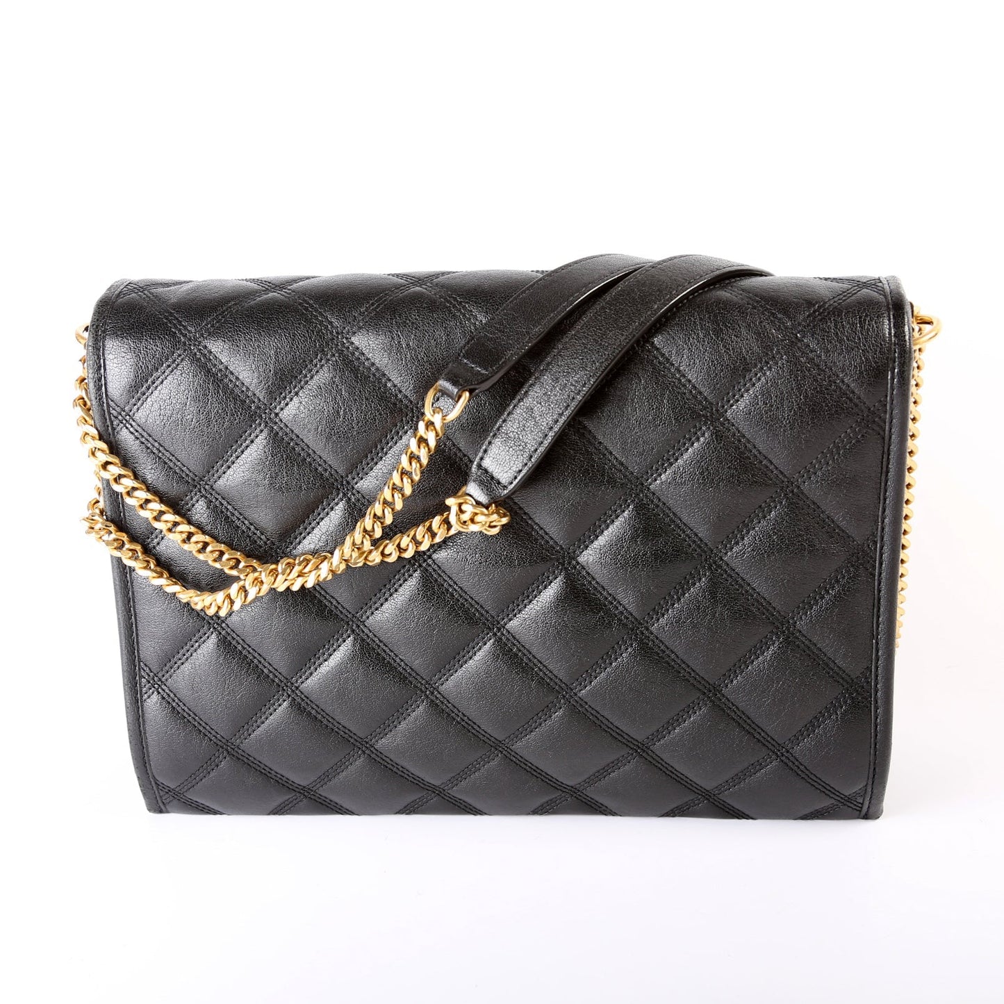 Saint Laurent 579607 Becky Shoulder Quilted Lambskin Large Bag