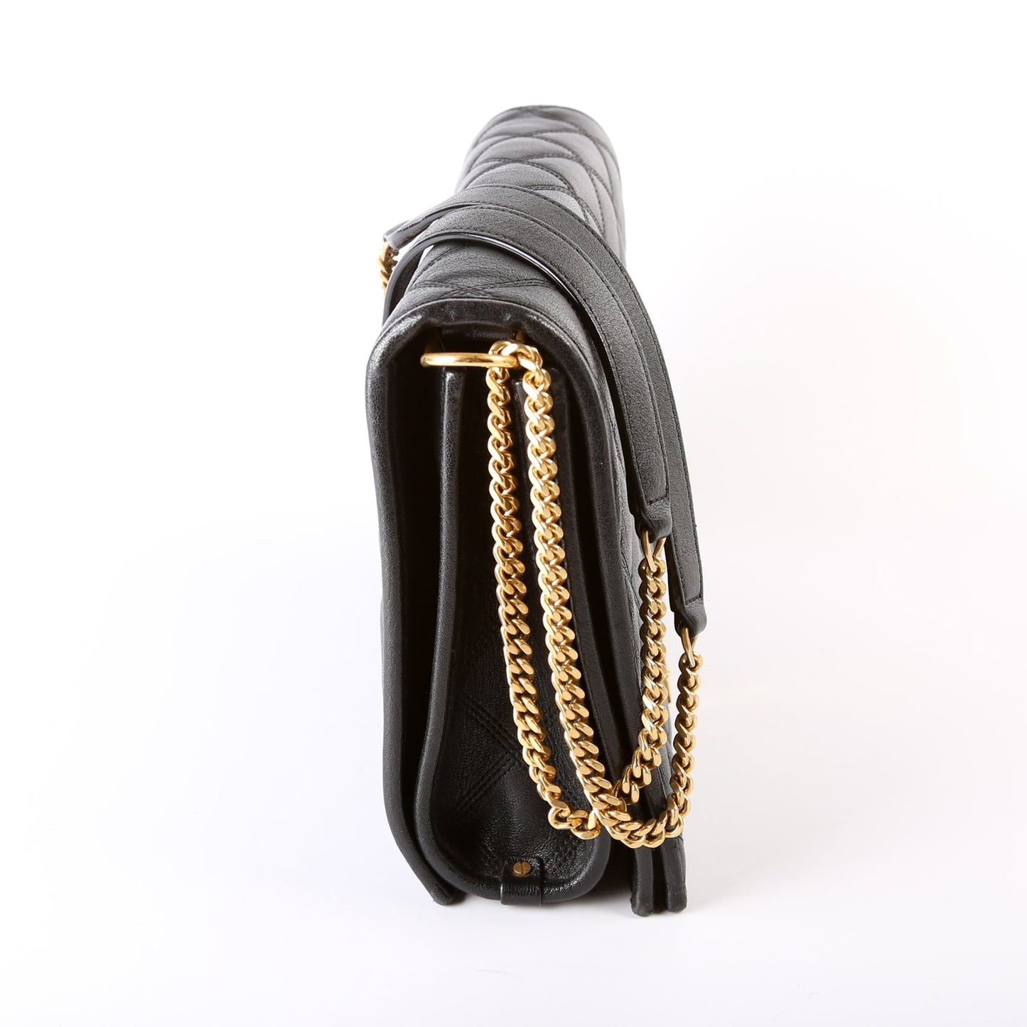 Saint Laurent 579607 Becky Shoulder Quilted Lambskin Large Bag