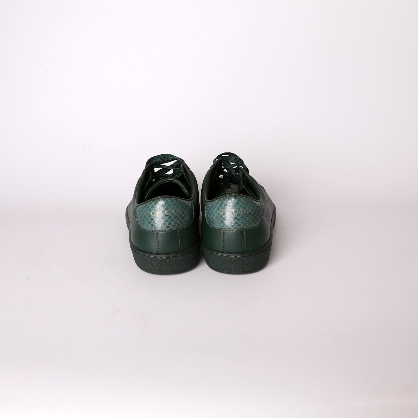 Gucci Ace Web Leather Sneakers Men's Size .