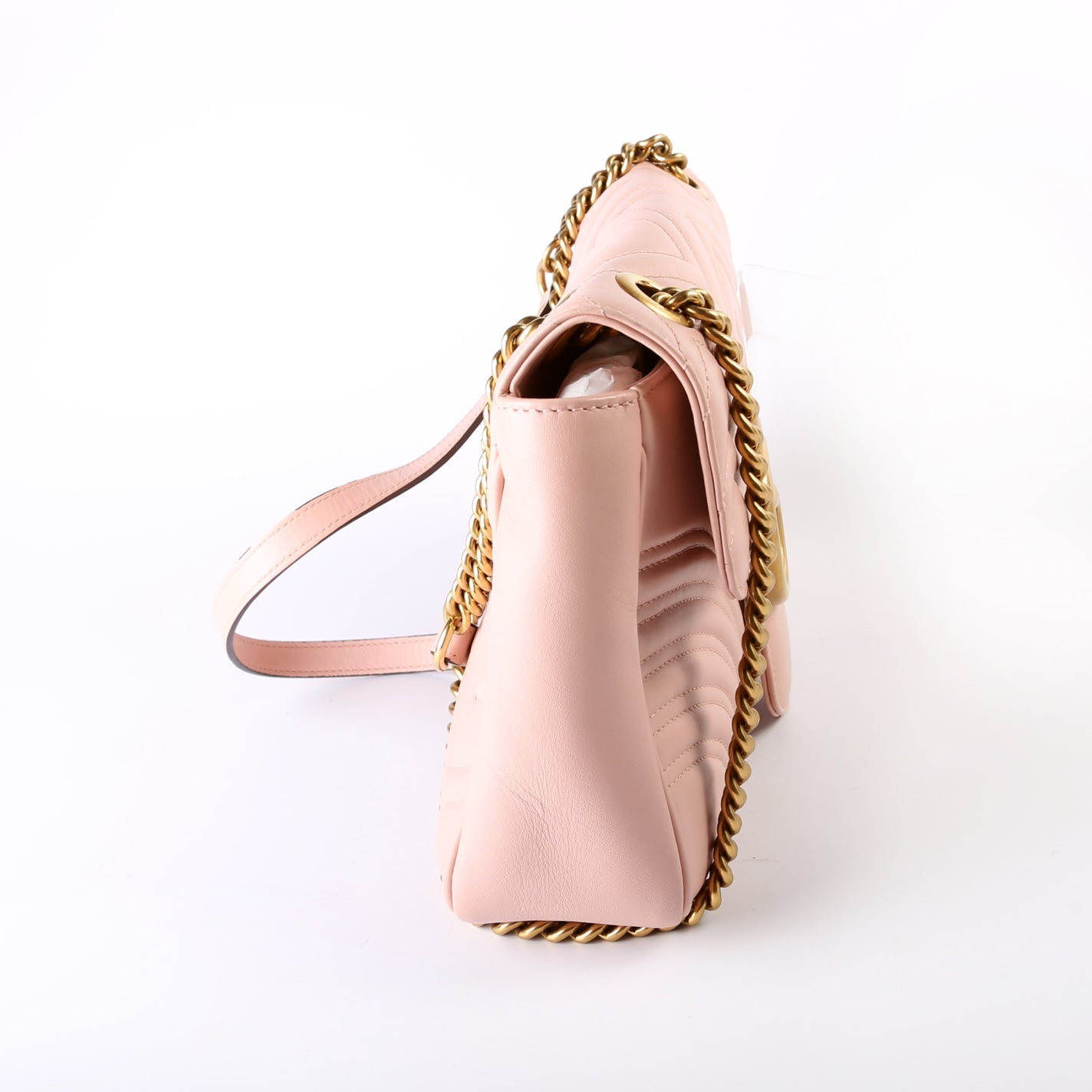 Gucci  Marmont Leather Shoulder Medium Pink