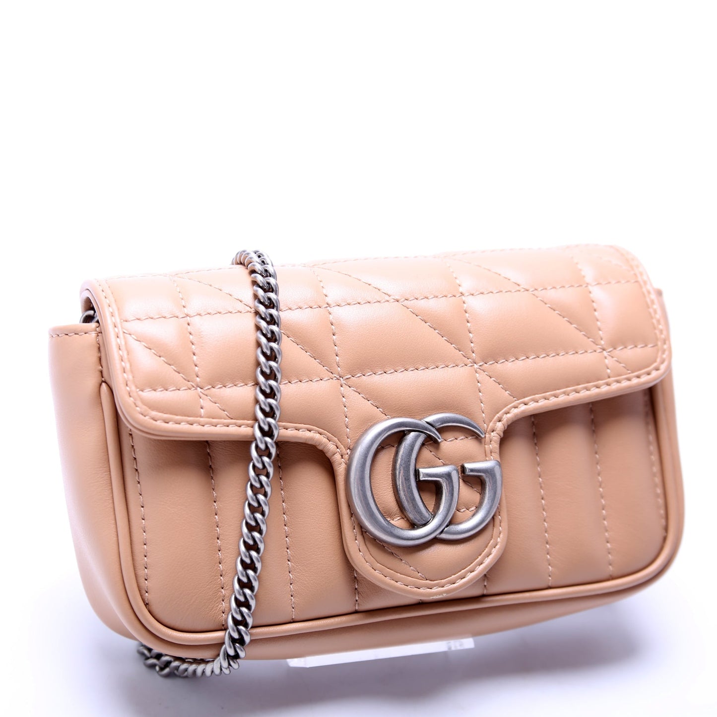 Gucci  Marmont Aria Super Mini Flap Tan