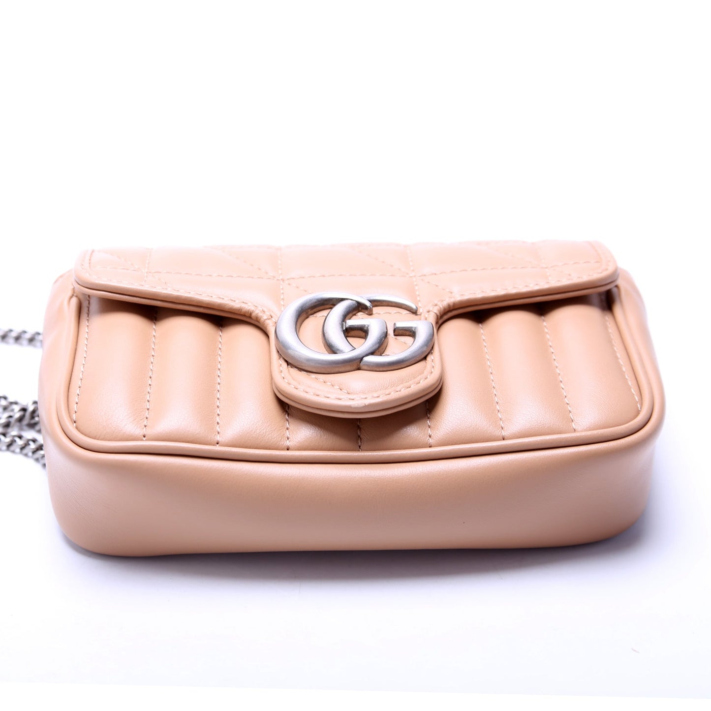 Gucci  Marmont Aria Super Mini Flap Tan
