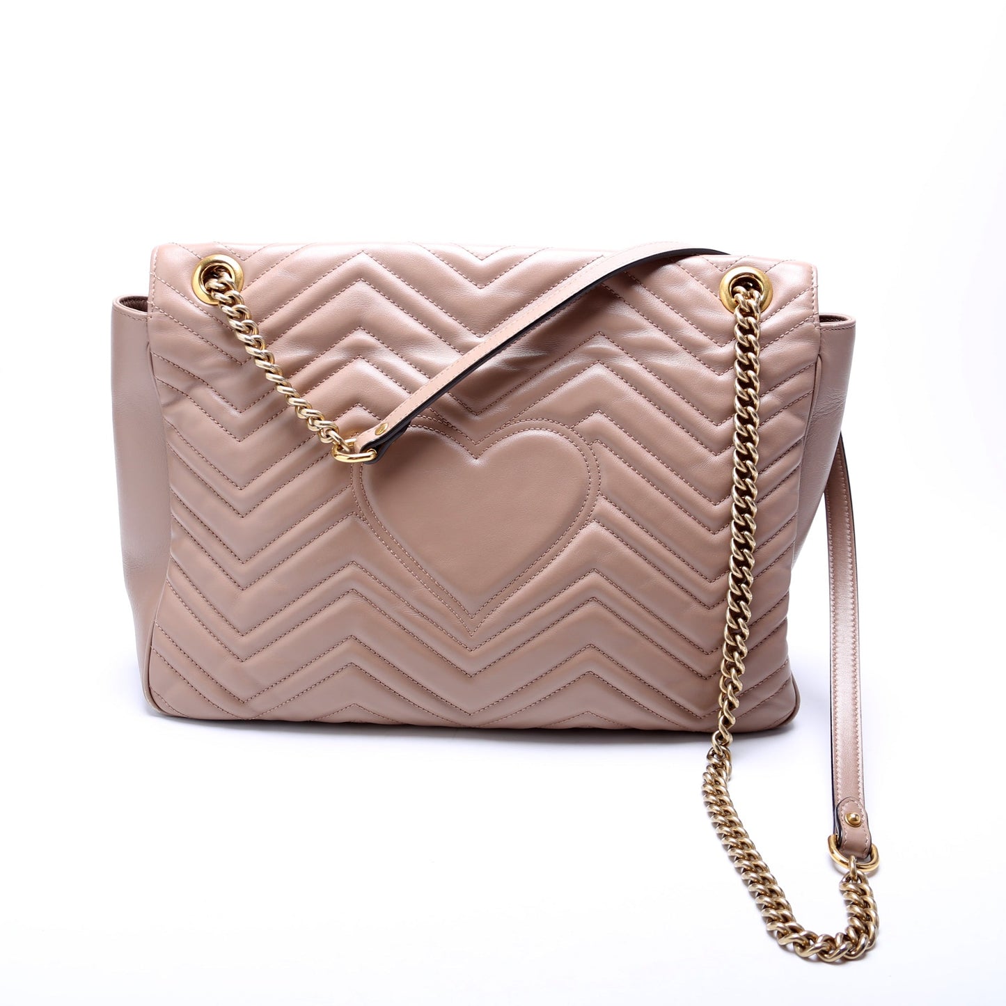 Gucci 498090 Marmont Large Nude Bag