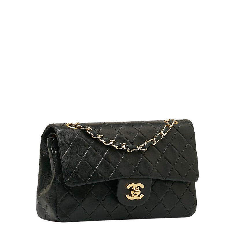 CHANEL Classic Double Flap Small in Lambskin Black Quilted