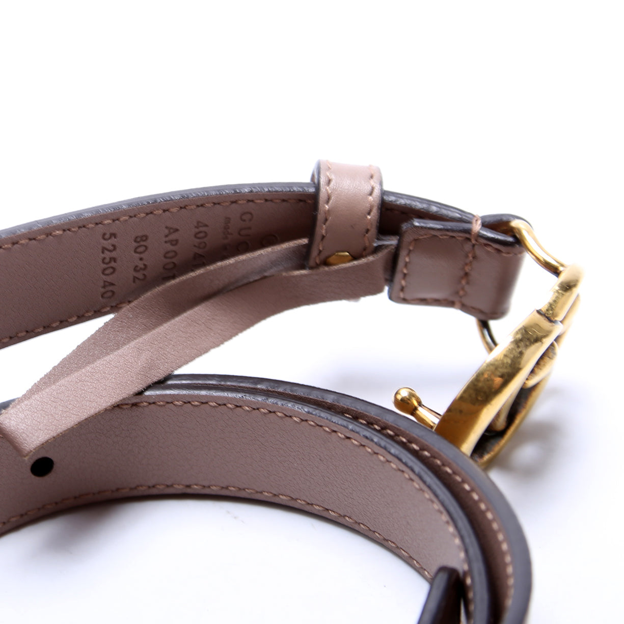 Gucci  GG Marmont Thin Belt Size / Brown
