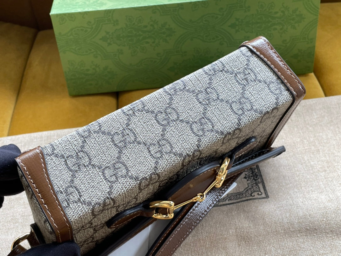 gg Children’s Horsebit 1955 Mini Bag Beige For Women, Women’s Bags 7in/18cm gg‎ ‎699296 92TCG 8563