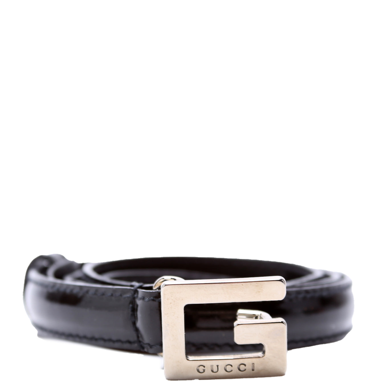 Gucci Square G Thin   Belt Size / Black