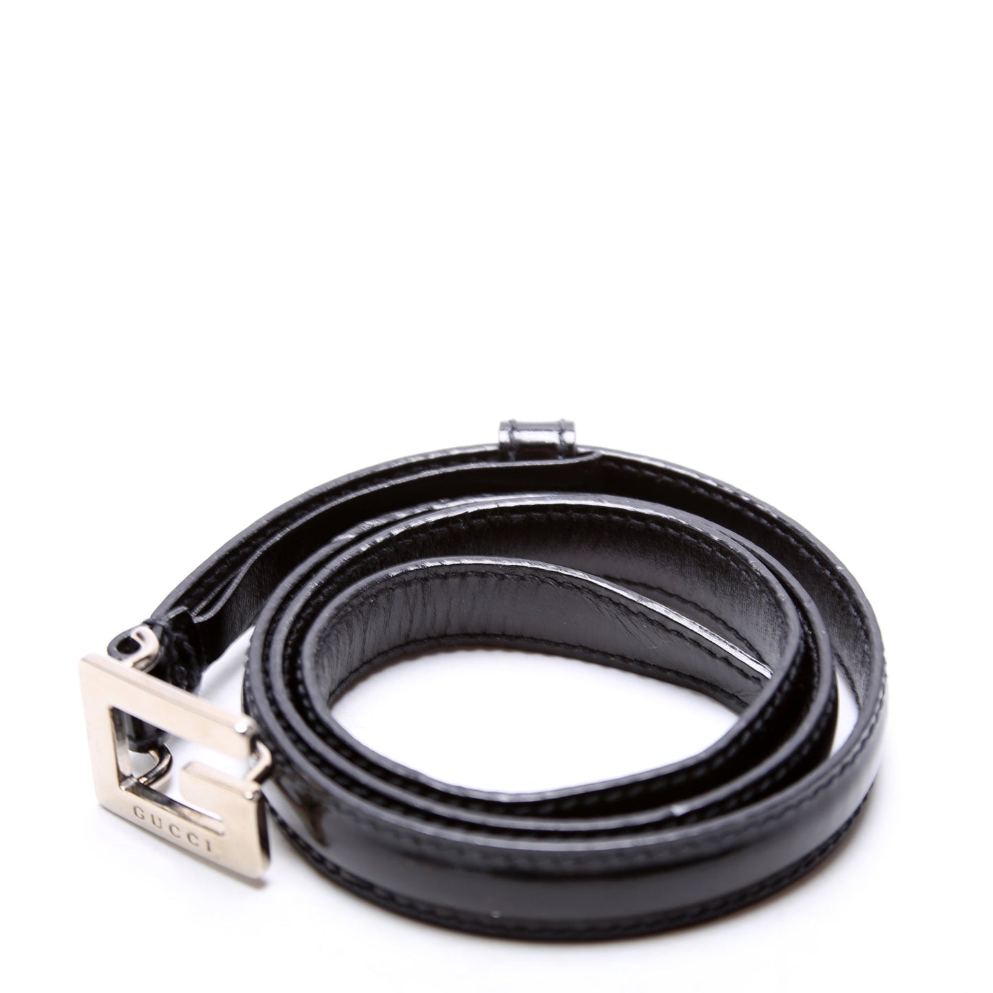 Gucci Square G Thin   Belt Size / Black