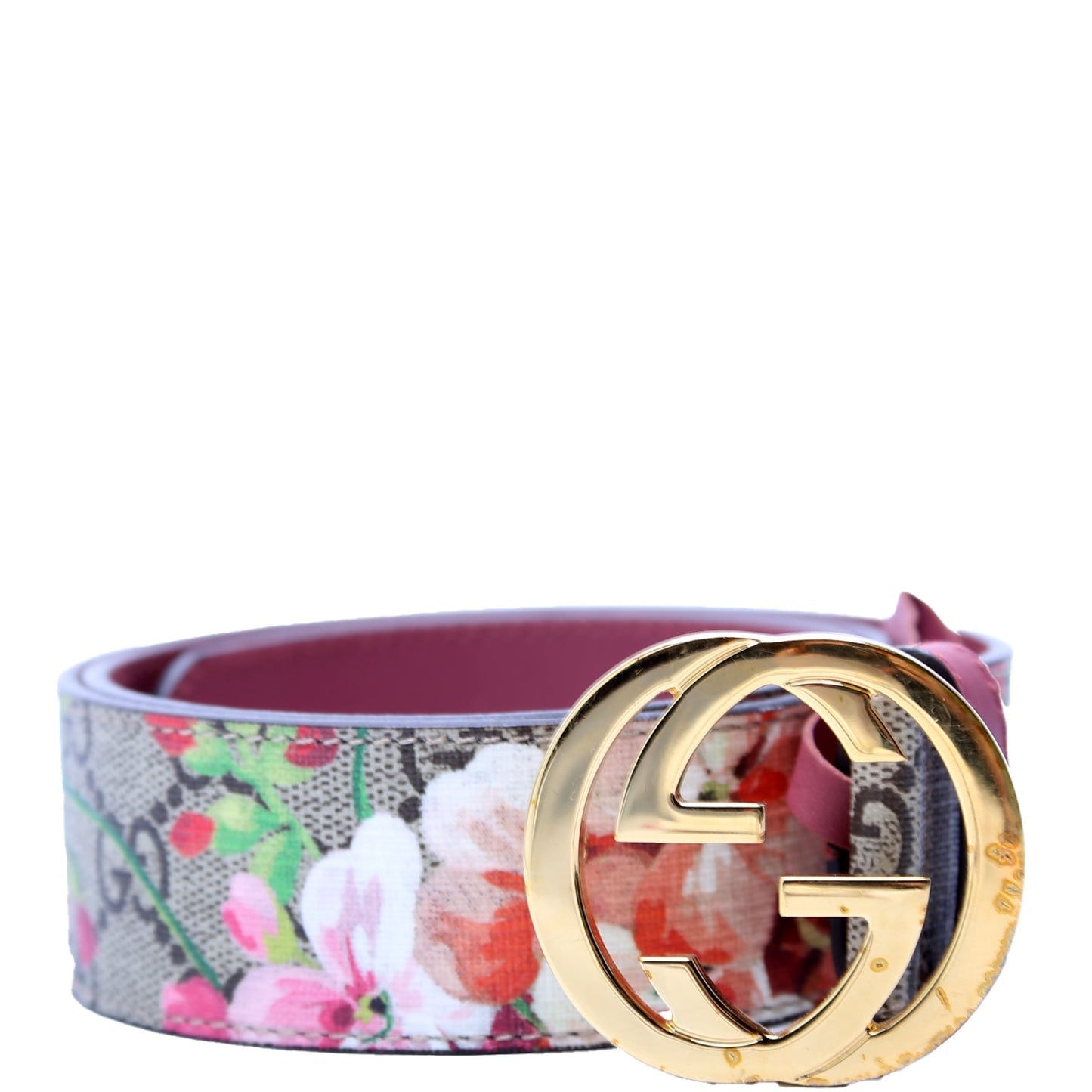 Gucci  Interlocking GG Blooms Belt Size / Beige/Mauve