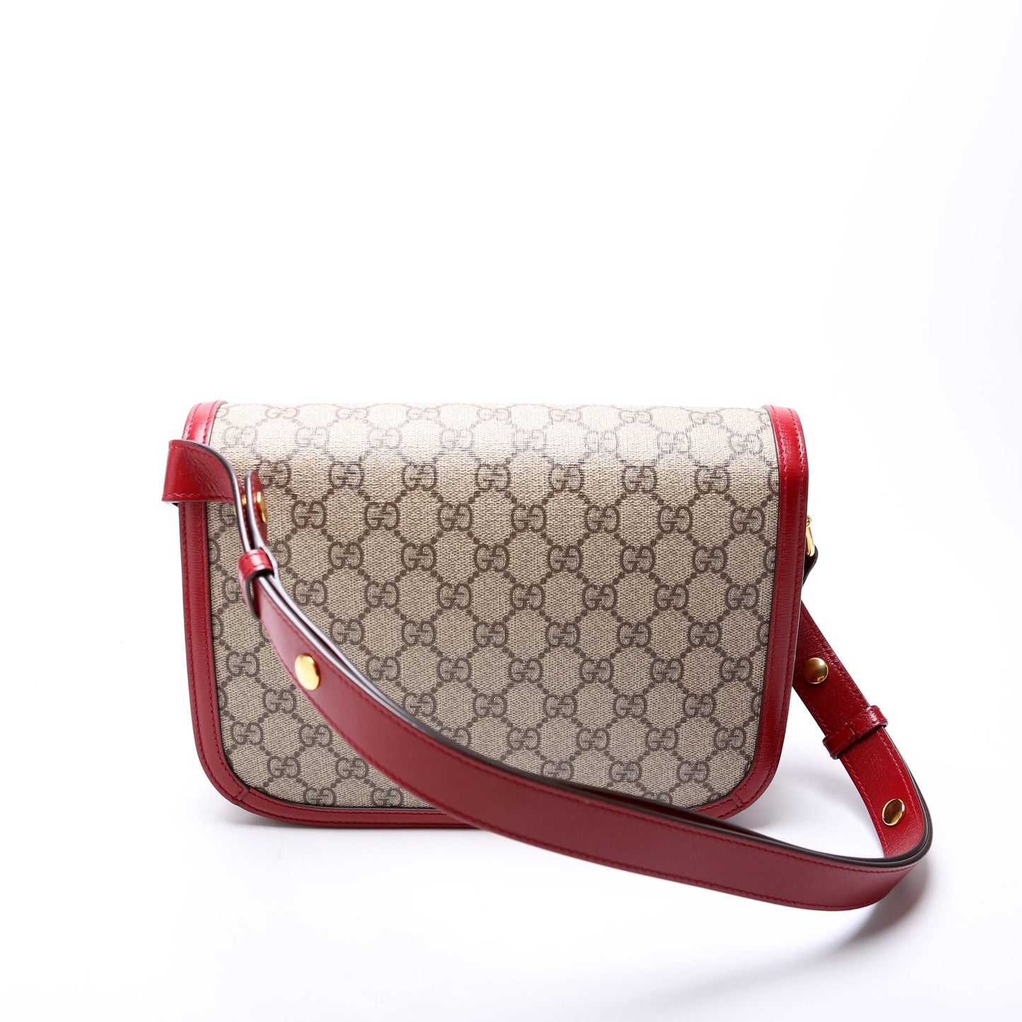 Gucci  Horsebit  Shoulder Bag Red