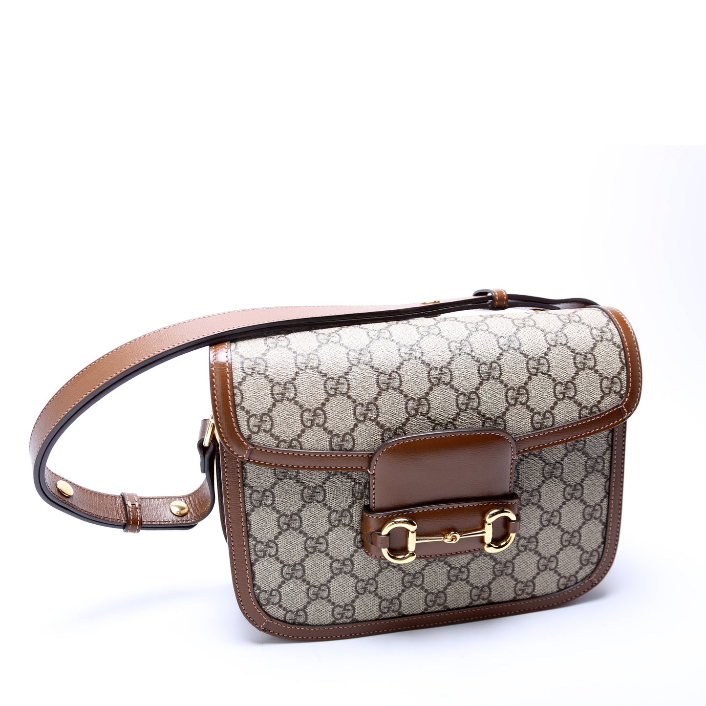 Gucci  Horsebit  Shoulder Bag Brown