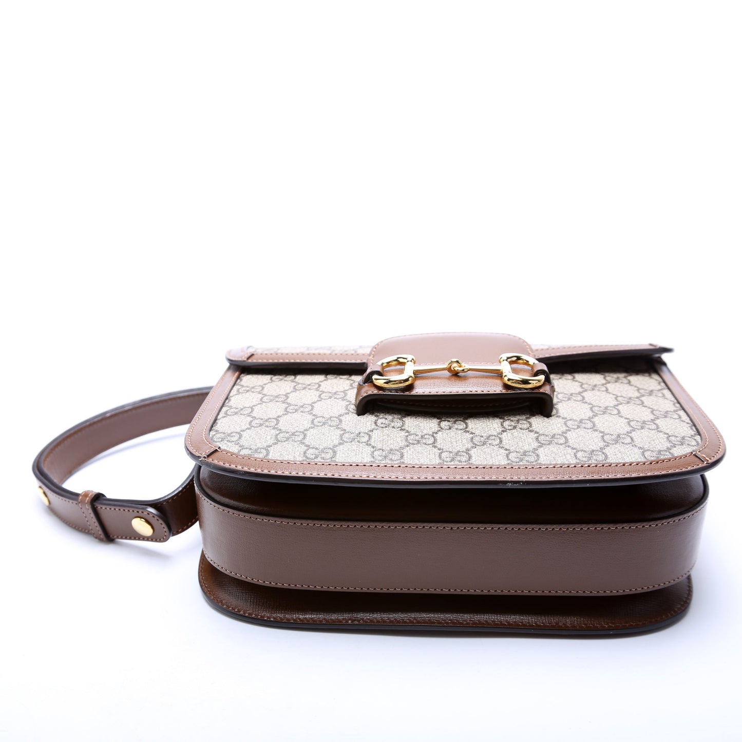 Gucci  Horsebit  Shoulder Bag Brown