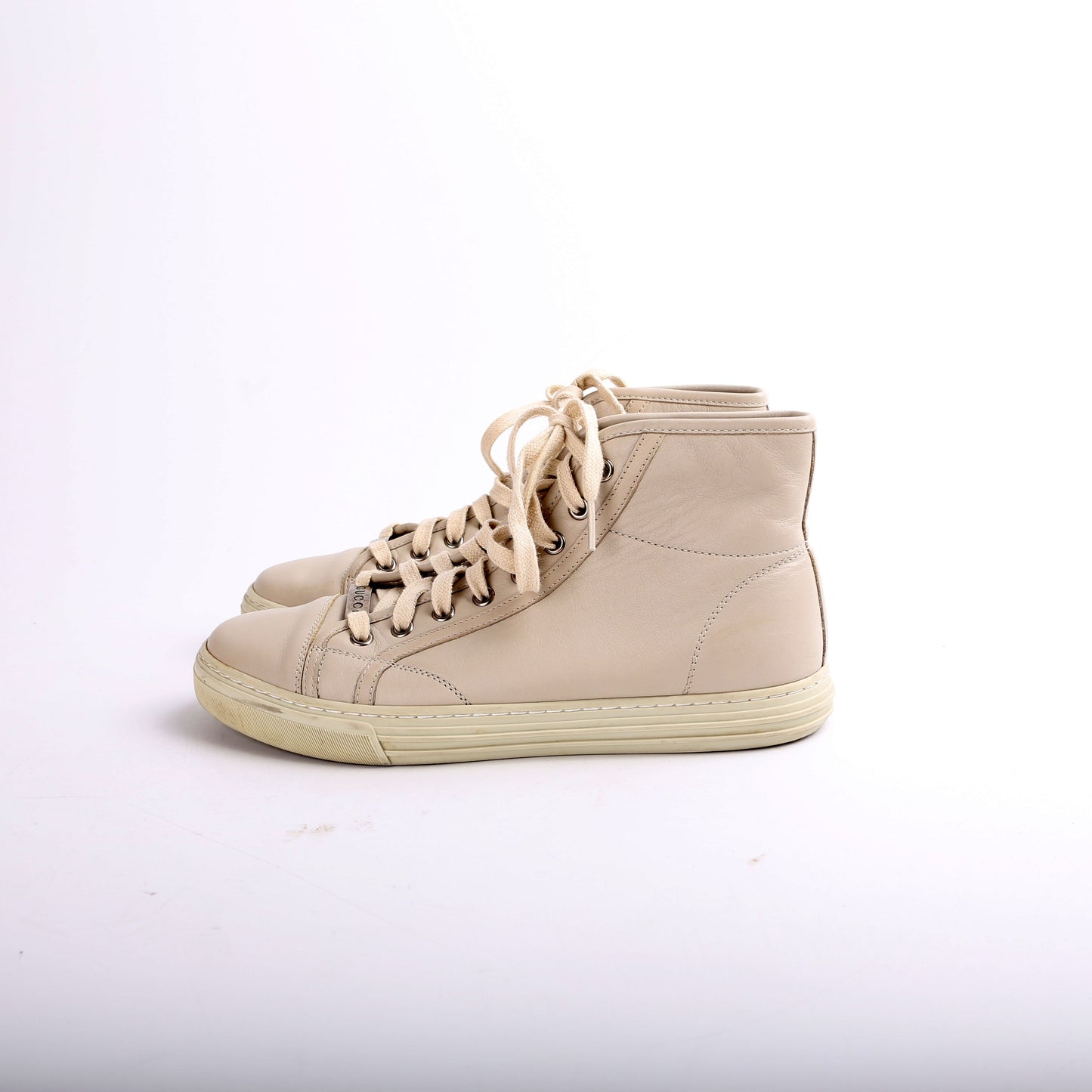 Gucci Leather High Top Sneakers Men Size . (.)