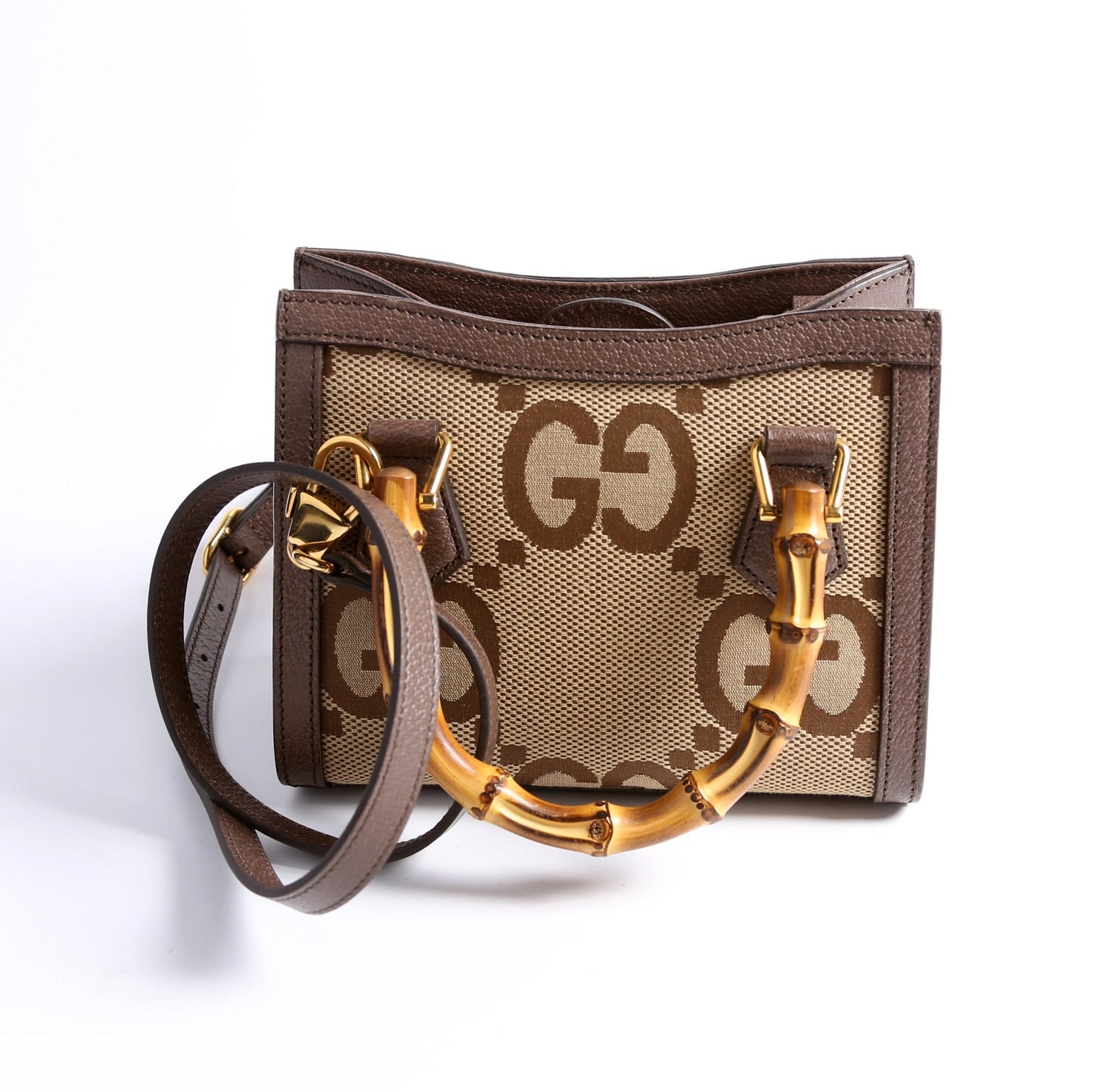 Gucci  Jumbo GG Canvas Diana Mini Tote Bag