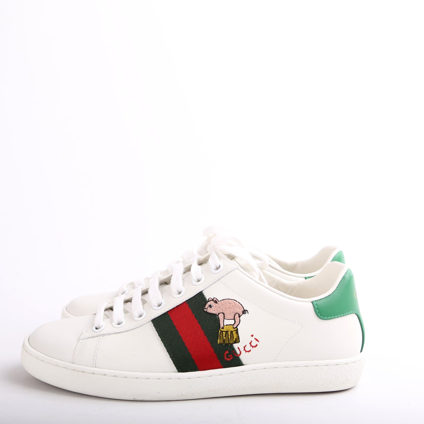 Gucci Ace Web Pig/Kitten Sneakers Size .