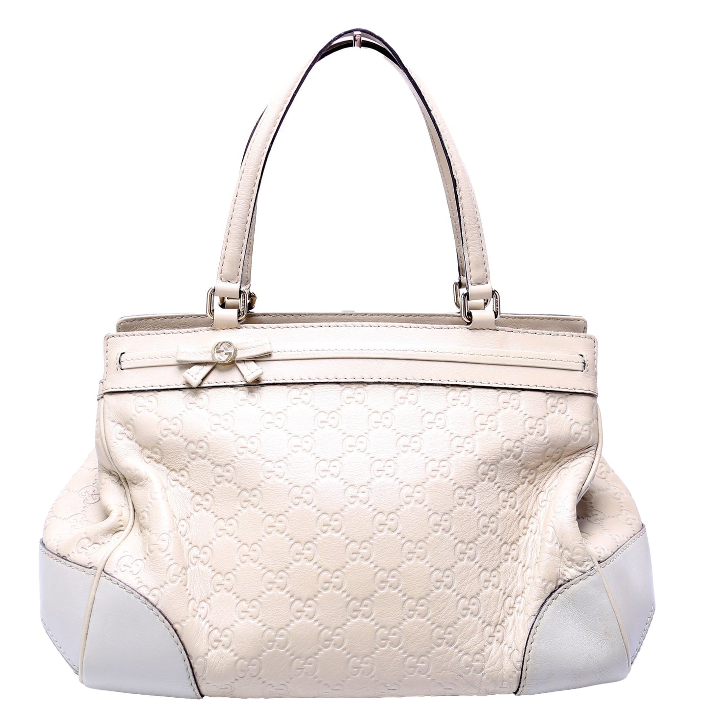 Gucci  Guccissima Mayfair Ribbon White