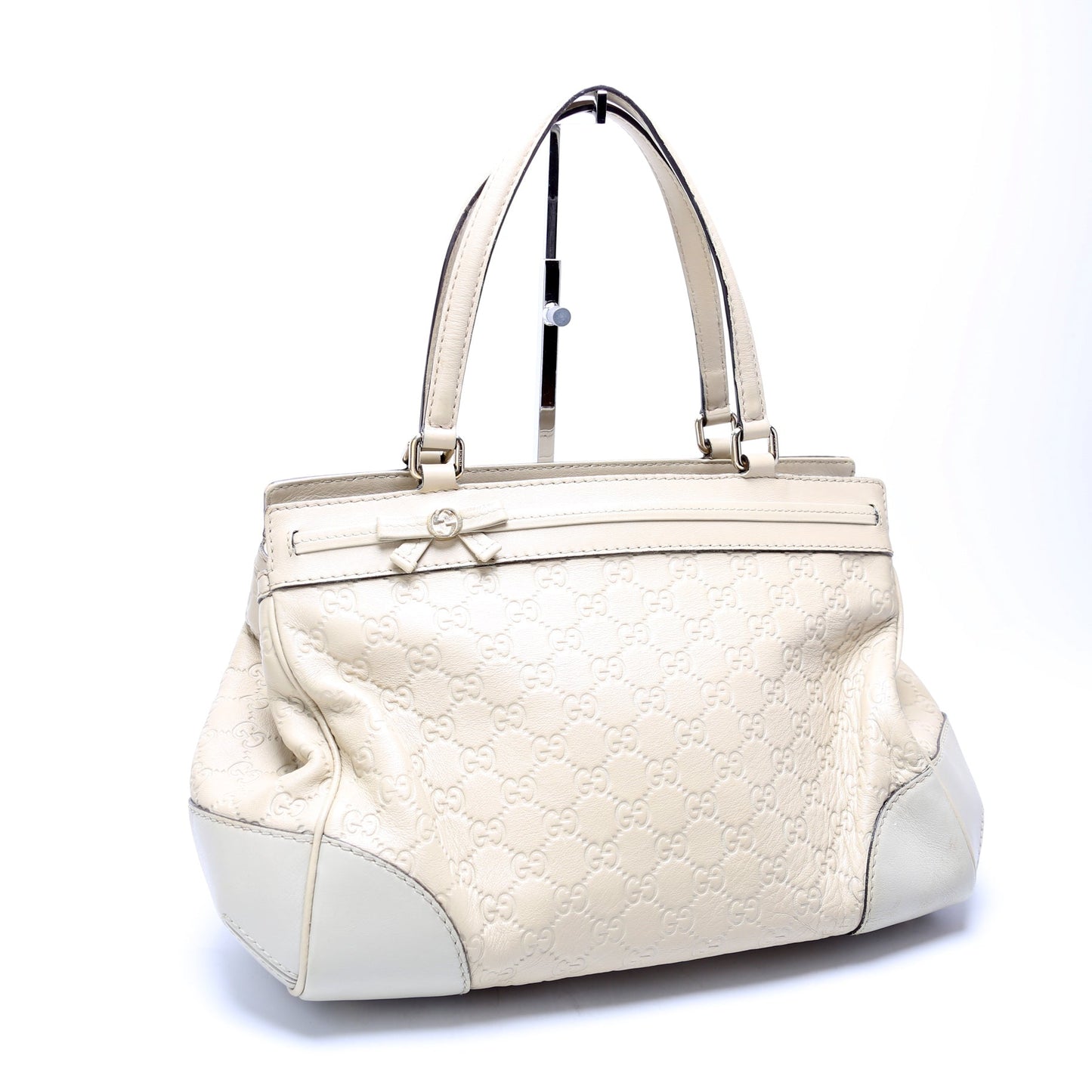 Gucci  Guccissima Mayfair Ribbon White