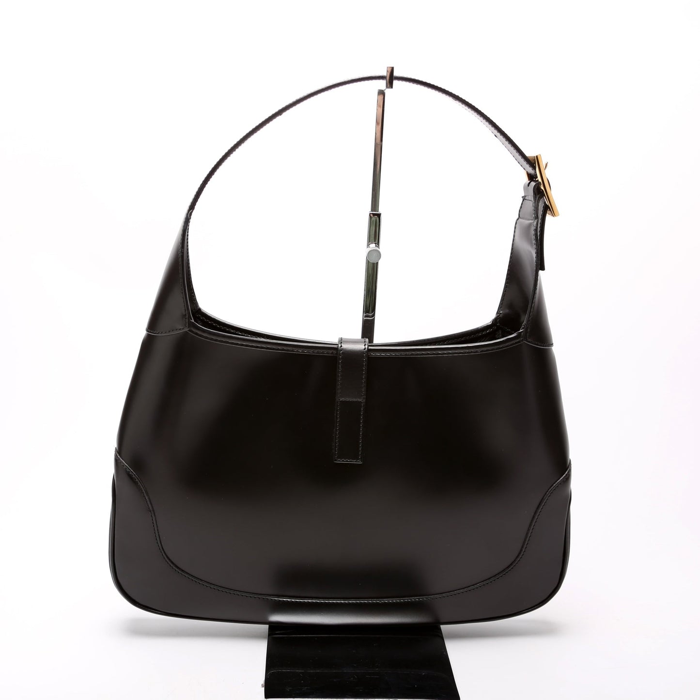 Gucci 001.3306.3444 Jackie Hobo Leather   Black Bag